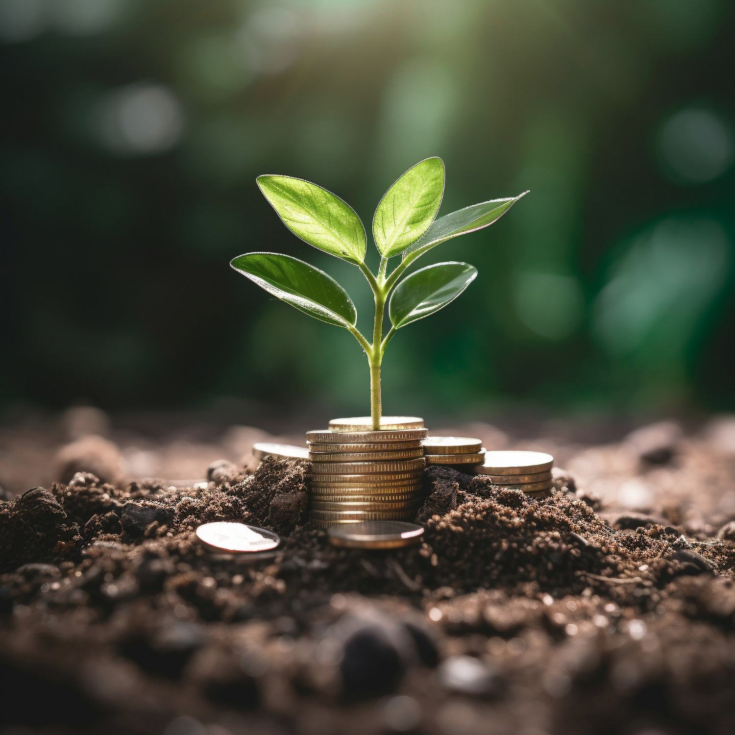 money with plant